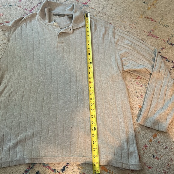 Vintage Axist tan two button sweater, Men’s XL - Picture 3 of 5
